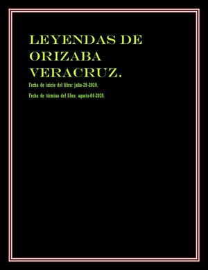 Leyendas De Orizaba Veracruz