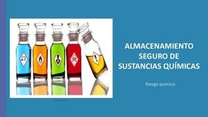 Cartilla De Almacenamiento Seguro De Sustancias Químicas