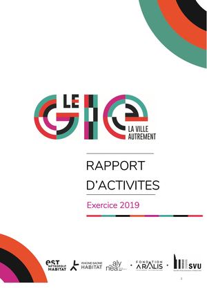 Rapport d'activité GIE La Ville Autrement 2019