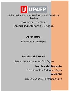 Manual de Instrumental