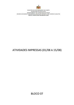 1ºs Anos Bloco 7 Ok