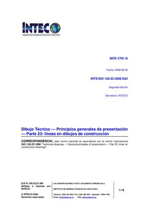 Inte Iso 128-23:2008