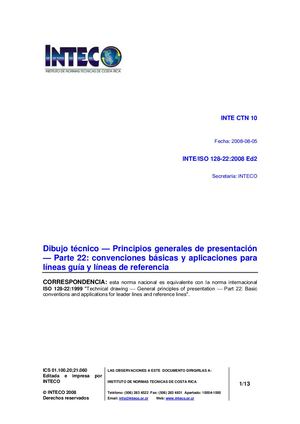 Inte Iso 128-22:2008