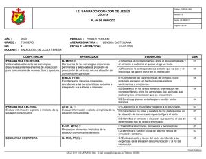 Plan De Periodo Lengua Castellana Tercero Primer Periodo (1)