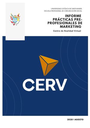 Informe Prácticas Pre-profesionales de Marketing