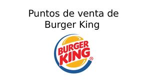 Puntos De Venta De Burger King