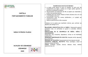 Cartilla Fortalecimiento Familiar