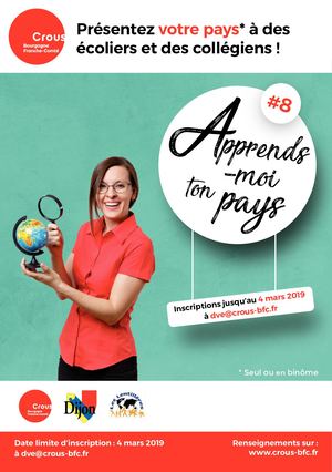 Crous BFC - Flyer "Apprends-moi ton pays" 2019