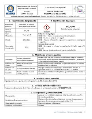 Tiocianato De Amonio