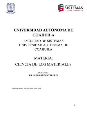 Ciencias De Los Materiales