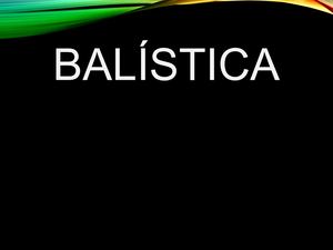 Balística