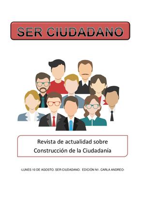 Revista Ser Ciudadano. Por Carla Andreo.