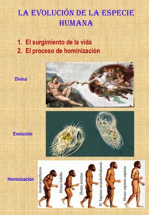 3 Tema La Evolución De La Especie Humana