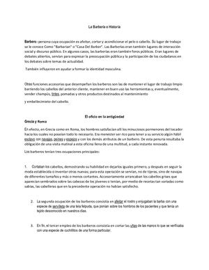 Barberia E Historia Pdf