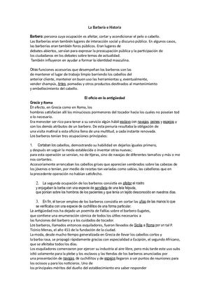 La Barbería E Historia