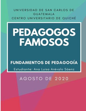 Revista Pedagogos Famosos