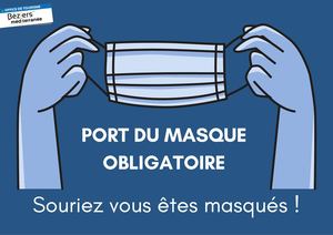 Modèle Affiche Port Du Masque Obligatoire