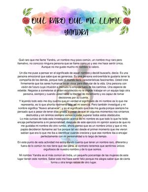 Que Raro Que Me Llame Yandra