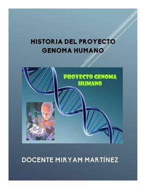 Historia Del Proyecto Genoma Humano