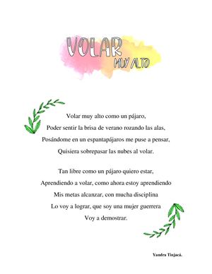 Volar Muy Alto Poema