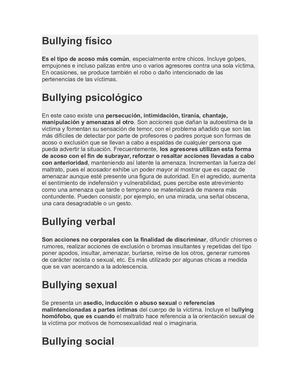 Bullying Físico