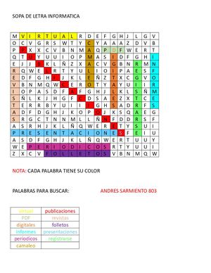 Sopa De Letra Informatica