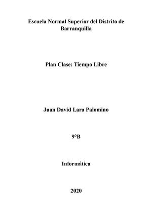 Plan Clase Juan Lara