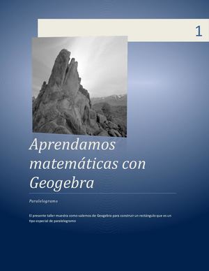 Aprendamos Matemáticas Con Geogebra 1