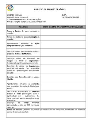 Registro Da Reunião N3