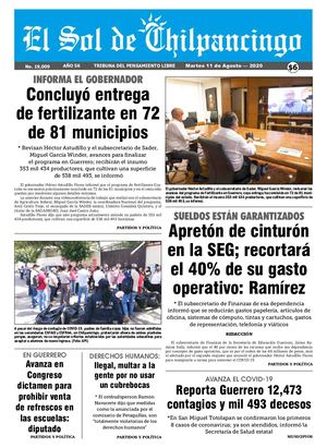 El Sol De Chilpancingo 11 Agosto 2020