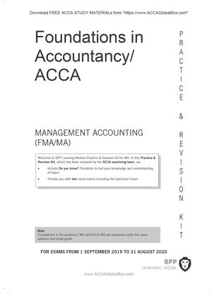 F2 BPP Exam Kit 2020 By Www ACCAGlobal Box Com