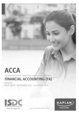 F3 Kaplan 2020 Exam Kit By Www ACCAGlobal Box Com