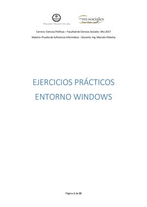 Windows 7 Ejercicios Practicos Para 1° Año