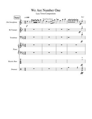 We Are Number One Sheet Music Lazy Town