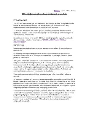 Ensayo "Enseñanza Poderosa"