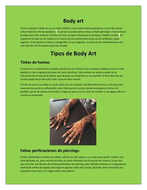 Body Art