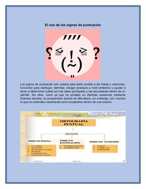 El Uso De Los Signos De Puntuación