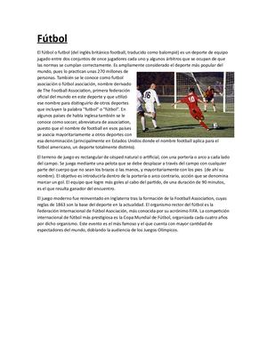 Fútbol (Tarea De Computo)