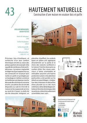 Maison neuve - En Bois Et Paille