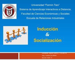 Inducción Vs Socialización