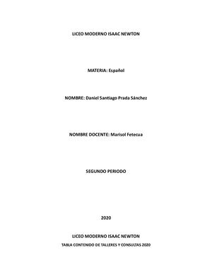 Talleres Español Daniel Prada