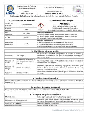 Oxalato De Sodio