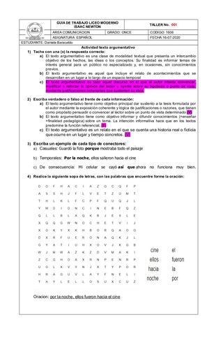 Daniela Baracaldo Once 1606 Español