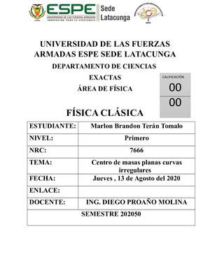 Centro De Masas Ejercicios