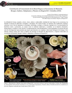 Checklist Biota Fungica En Bogotá D.C. Hongos de Colombia