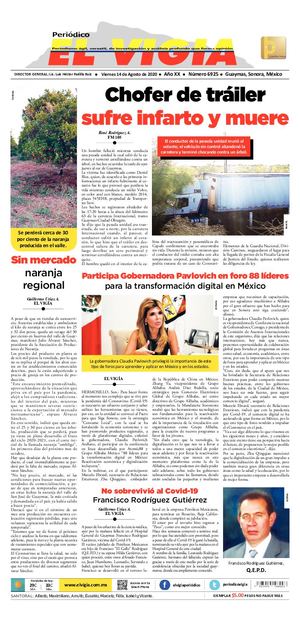 14 de agosto del 2020