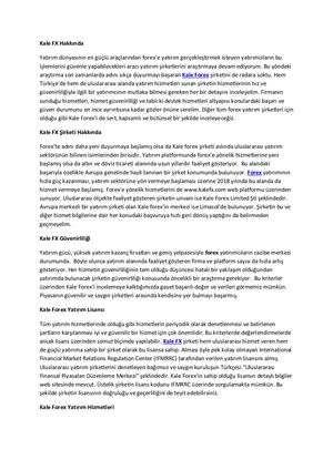 Kale Forex Incelemesi 6