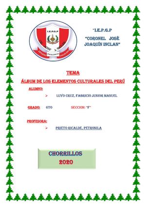 Album De Elementos Culturales Del Peru