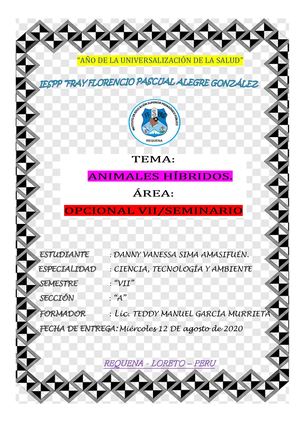 Animales Híbridos