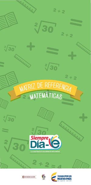 Matriz De Referencia Matematicas Grado 3 5 9